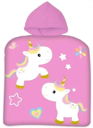 3: Badeponcho - Børnehåndklæde - Unicorn - 50x100 cm - 100% Bomuld